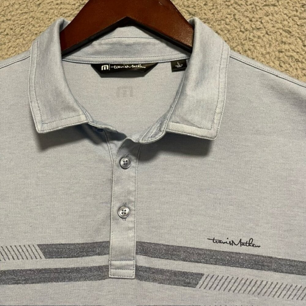 Travis Mathew Sandler Golf Polo Mens L Large Short Sleeve Performance Stylish - Picture 3 of 16